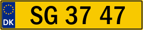 Trailer License Plate